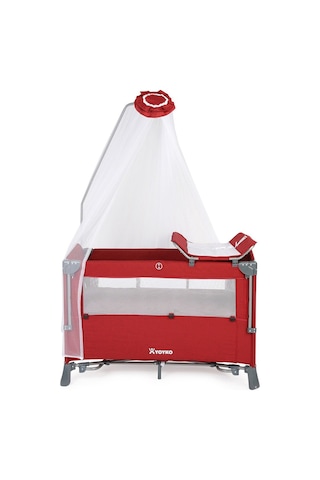Yoyko Exclusive Comfort 8-in-1 Anne Yanı Park Yatak & Oyun Parkı 70x110 - Bordo