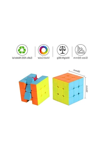 Neon Renkli Zeka Sabır Küpü - 3x3x3