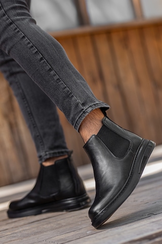 Garantili D1900 Günlük Ortopedik Soğuk Geçirmez Erkek Bot Siyah