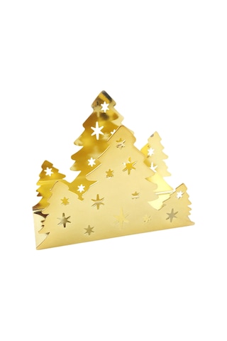 Homyl Mutfak Restoran Otel Için Yılbaşı Peçete Tutucu Altın