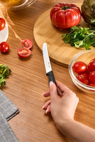 Dr. Inox Domates Bıçağı Siyah 22 Cm Siyah