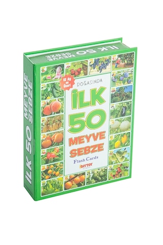 Dıytoy Doğasında Ilk 50 Meyve Ve Sebze Flash Card