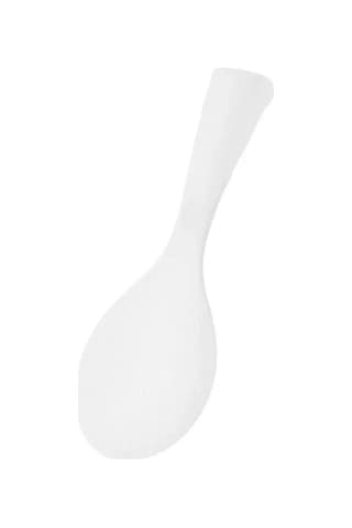 Pirinç Kaşığı Gıda Sınıfı Isıya Dayanıklı Kürek Silikon Ayaklı Tip Pirinç Spatula Yemek Servis Pirinç Küreği Mutfak Aleti Beyaz