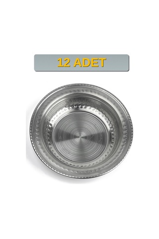 Binbir Trend 15 Cm Yanaklı Krom Çelik Cacık Ve Çorba Kasesi 270 Ml Lokanta, Restoran Ve Ev Tipi Kase -kase1511 12 Adet