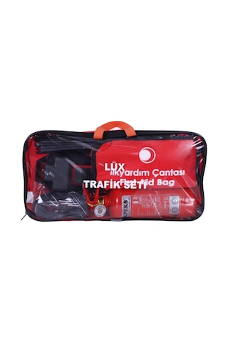 Lüx Kare Trafik Seti Çantalı ve 1200 Amper Akü Takviye Kablosu