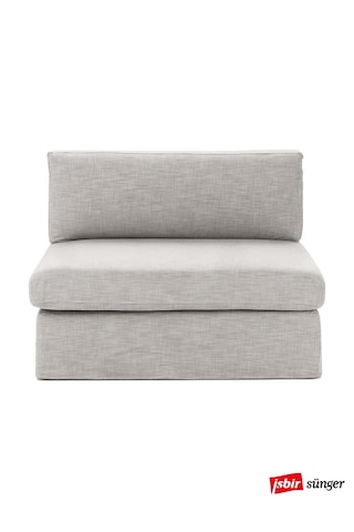 Mode Siesta Pro Kuş Tüyü Orta Modül 19 Gri Keten Kumaş Iş