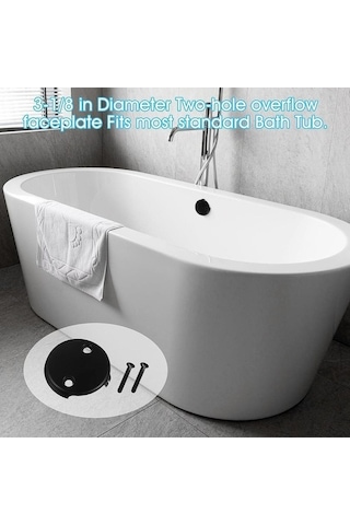 Trendooze Küvet Drenaj Kapağı Kit Siyah - Lavabo Banyo Uygun Siyah