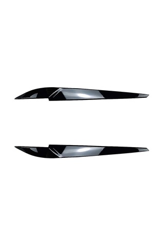 Symbee Bmw X5 X6 F15 F16 2014-2018 Ön Far Kaşlığı, Gloss Siyah Plastik, Korozyon Ve Çizik Koruması, Kolay Kurulum