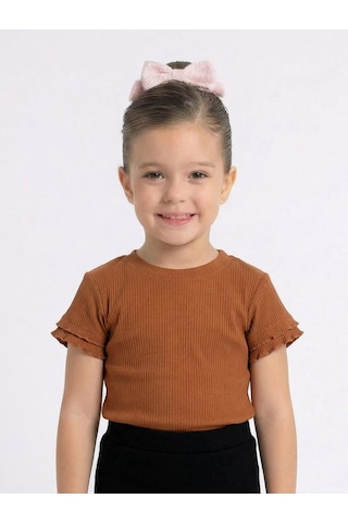 Xo Kids Kız Çocuk Tişört 1-4 Yaş 36021 Kahverengi