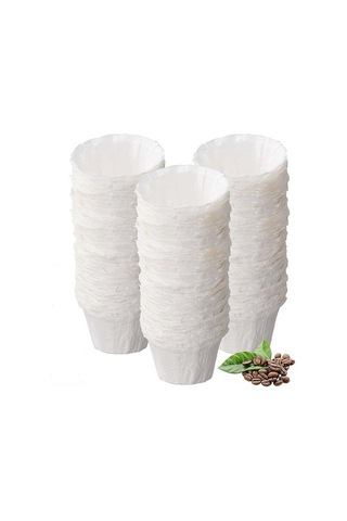 Skycity 100 Adet Keurig Uyumlu Mini Kahve Filtresi - Doğal Kağıt, Kolay Kullanım, Sağlıklı Filtreleme Beyaz