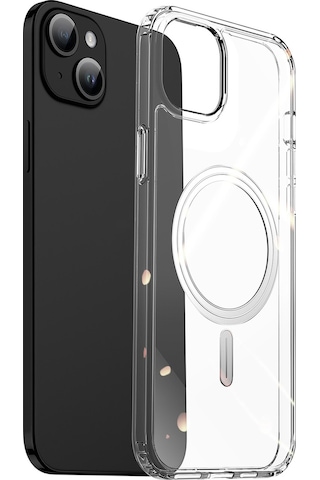 Novstrap Apple Uyumlu iPhone 15 İle Kılıf Şeffaf Magsafe Kamera Korumalı Çıkıntılı Kapak
