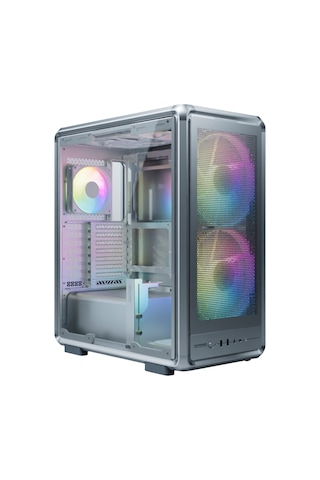 Cooler Master Masterframe 500 Mesh Argb 200mm Tempered Glass Usb 3.2 Silver E-atx Mid Tower Kasa