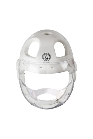 Dragondo K26 Tkf Onaylı Maskeli Karate Kaskı Beyaz