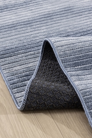 Koza Halı Stripe Mavi Kilim Kaymaz Taban Salon Oturma Odası Antre Halısı 33 Mavi