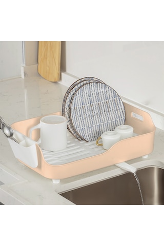 Porsima Akl-060 Bej Lüks Tabaklık Bulaşıklık Bulaşık Sepeti