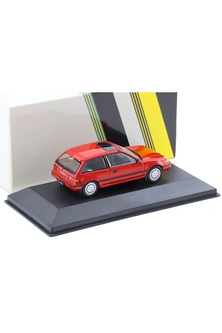 1:43 Ölçek Fırst43 1987 Honda Civic Kırmızı Diecast Metal Minyatür Model Araba 10cm