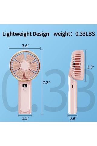 Jialan El Fanı, Taşınabilir Fan, 4000mah Şarj Edilebilir Kişisel