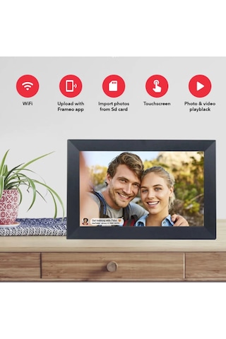 Fotoğraf Çerçevesi Wifi 10.1 İnç 32gb Dokunmatik Ekran, Uygulama Üzerinden Fotoğraf/video Paylaşımı