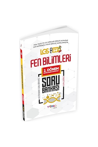 2026 8. Sınıf LGS FEN BİLİMLERİ 2'li Set Dijital Çözümlü Soru Bankası Topaç Yayınları