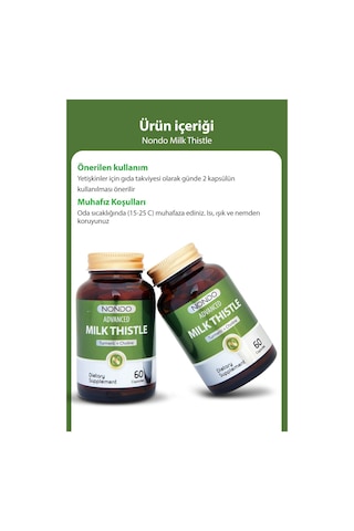 Nondo Milk Thistle 60 Kapsül