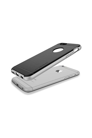 İphone 6 Plus/ 6s Plus High Pro Shield Kılıf Arka Kapak Gümüş 50 x 22