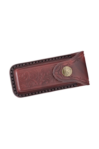 Fallkniven Phel Folding Knife Leather Sheath Deri Kamp Çakı Kılıf Kahverengi