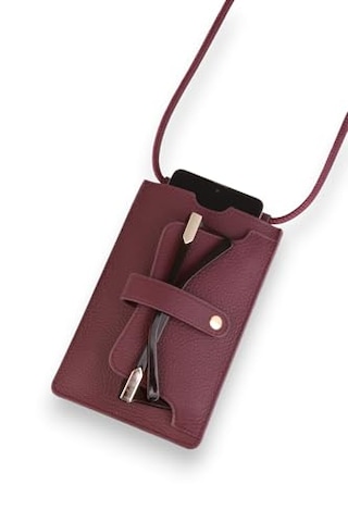 Hakiki Deri Kadın Cüzdan, Mürdüm Kadın Cüzdan, Kartlık Mürdüm