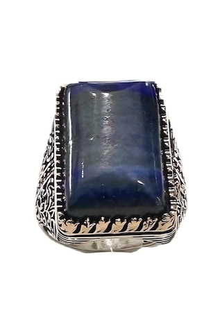 Lapis Taşlı Erkek Yüzük 250058263g32y Gümüş