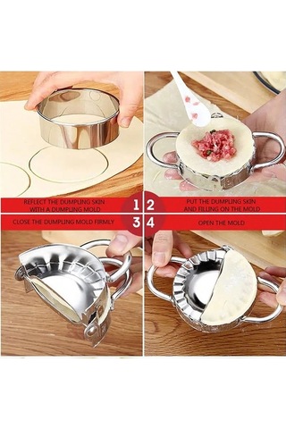 Besthome1 304 Gıda Grubu Paslanmaz Çelik Manti/çorba Manti Kalıbı - Gümüş Renkli, Sağlık Güvenliği Uygun Gümüş
