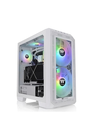 Thermaltake Vıew 300MX TG CA -1P6-00M6WN-00 Mid-Tower Oyuncu Bilgisayar Kasası Beyaz