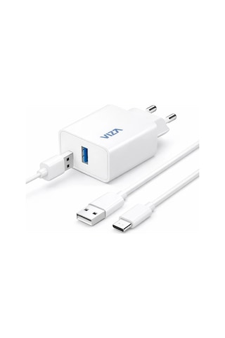 Wizz 20w Type-c Hızlı Şarj Adaptörü Ve Kablo Seti Usb-a Seyahat Şarj Cihazı