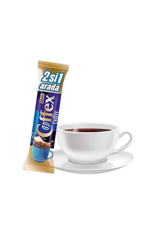 Elvan Coffex 2 si 1 Arada Hazır Kahve 12 Gr. (1 Kutu)