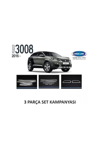 Peugeot 3008 Krom Set 2016-2017-2018-2019-2020-2021