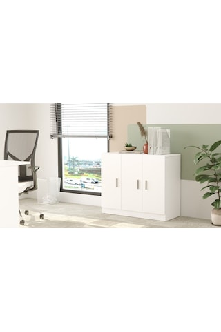 Bega E Ofis Kapaklı Dolap 3 Renk Beyaz Beg5-w Beyaz