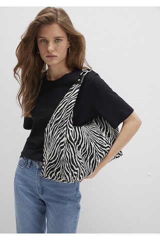 Mavi - Zebra Desenli Çanta 1913508-20933 Siyah