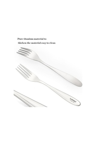 Novahub Hafif Titanyum Kamp Çatal Bıçak Takımı - Doğa Yürüyüşü Ve Piknik İçin Çok Renkli, Renkli Tasarım Çok Renkli