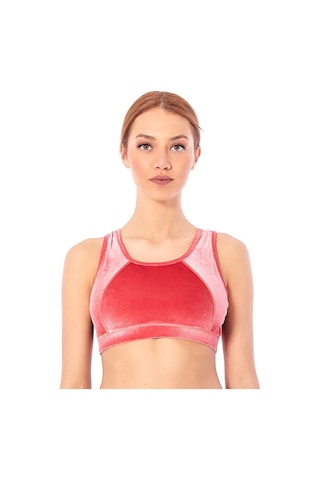 Rhytmine Kb-02 Kadife Somon Büstiyer Somon