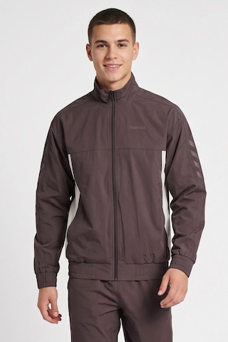 Hummel Logolu Dik Yaka Fermuarlı Sweat Erkek Sweat 922571-9612 Kahve