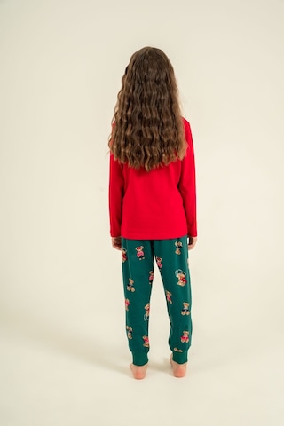 Rolypoly Anne Kız Wish You All The Best Kırmızı Uzun Kol Pijama Takım Rp3918-a-v1 Rp3918-a-v1
