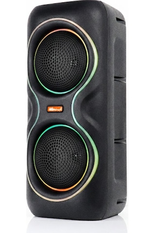 Çeşithane Dual 8 İnç Kablosuz Karaoke Hoparlörü - 18w Güçlü Bass Subwoofer, Rgb Led Aydınlatmalı Ve