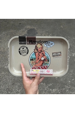 Willowhaven Sarı Rulo + Tuvalet Kağıdı 70ler 80ler Retro Metal Sigara Tepsisi Yıkanabilir