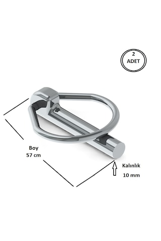 Traktör Pimi Yaylı Çelik 10 Mm Pim - 2 Adet