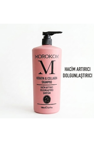 Morokon Keratin & Collagen Şampuan 1000 Ml Tüm Saçlar