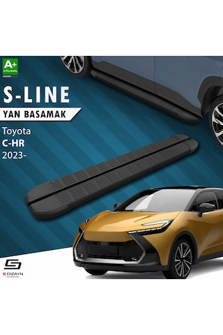 S-dizayn Toyota C-hr 2 S-line Siyah Yan Basamak 173 Cm 2023 Üzeri A+ Kalite