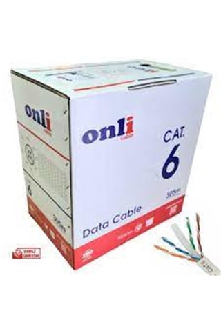 Onli On-6001 U-utp 24 Awg Cca 100 Metre Cat6 Kablo