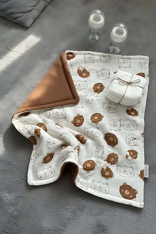 Mini Ayıcıklı Bebek Battaniyesi