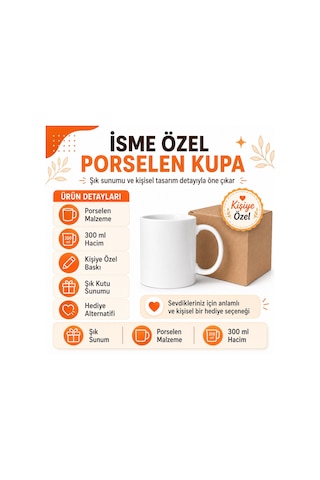 Memleket Sokağı Temalı Baskılı Kupa Bardak Nostaljik Hediye Beyaz
