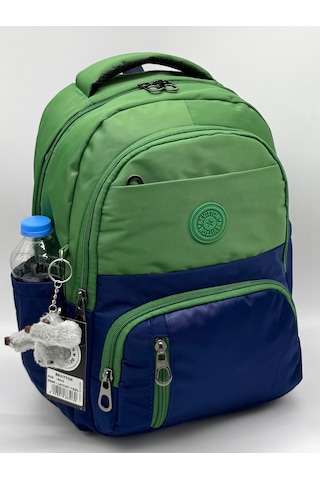 Suya Dayanıklı İlk Okul Çantası 3'lü Seti Unisex Çocuk İlkokul Çantası Ldc-8010 Yeşil-laci Yeşil
