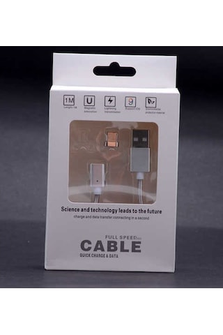 Zore Type-C Mıknatıslı Usb Kablo-Siyah