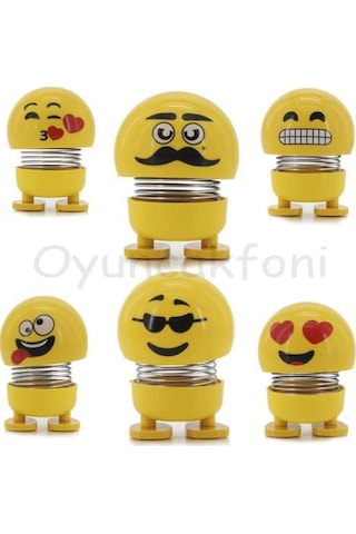 Oyuncak Zıp Zıp Emoji Kafalar Kafa Sallayan Emoji 1 Adet